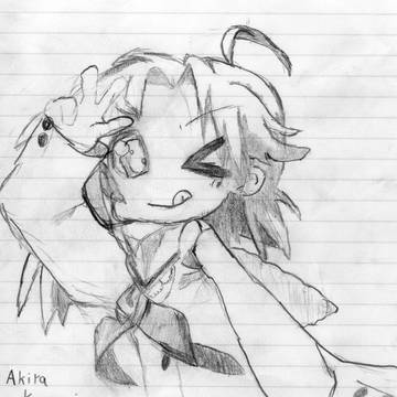 あきら様を手描きで！