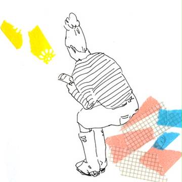 座るなど