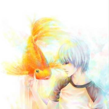 魚と少年
