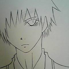 書きかけ（眉毛薄い）