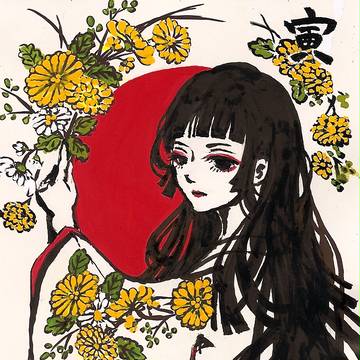 菊を想う桜