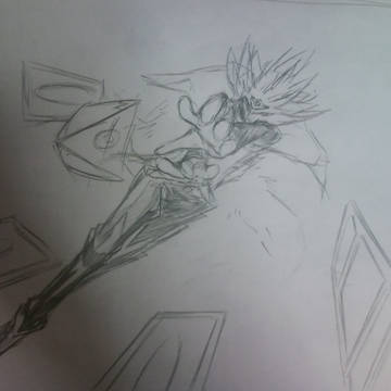 遊戯下書き