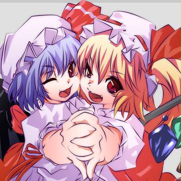 姉と妹が力を合わせているようです。