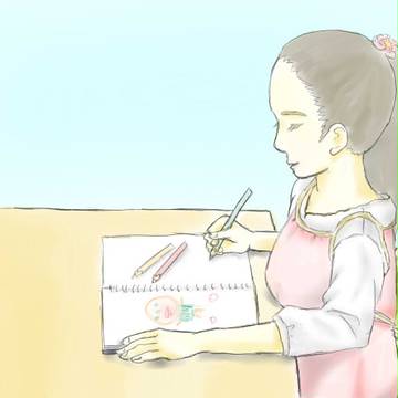 お絵かき。