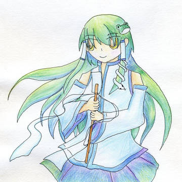 冬休みに書いた早苗さん