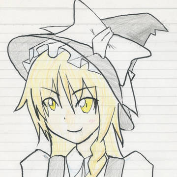 なんか描いてたら魔理沙っぽくなった