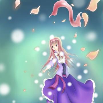 水の上で踊る女の子