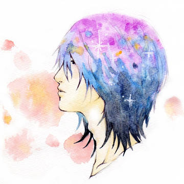 星空　男の人