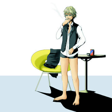 寝起きの一服