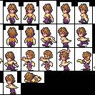 ロマサガ３風キャラドット～ユウナ
