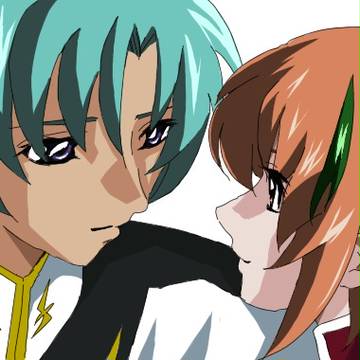 剣士さんとアチャさんがイチィチャしています。