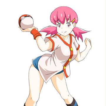 コガネシティのジムリーダー、アカネ