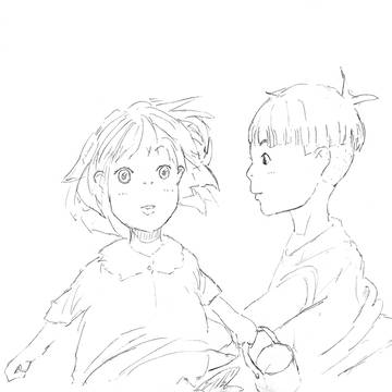 らくがき　　ポニョ　宗介