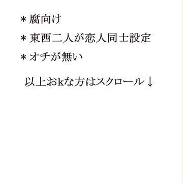 【腐】恋人と過ごす日【東西兄弟】