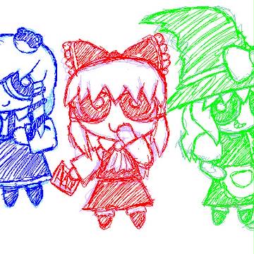 パワパフっぽく描いてみた