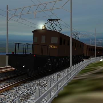 EF53と海岸線