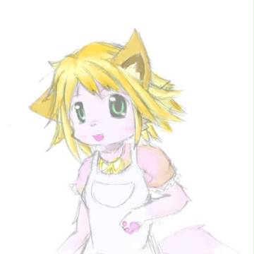 けもメイド着色