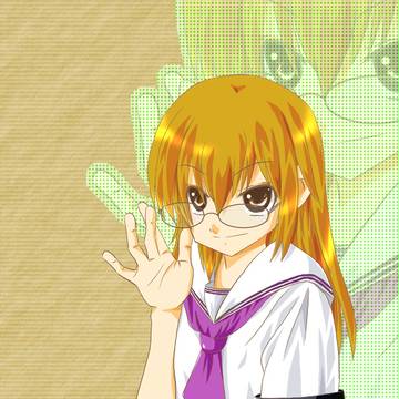 メガネをくいっと