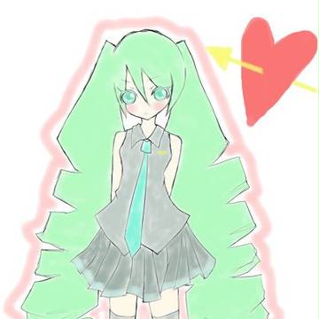 バレンタインっぽいミクちゃん