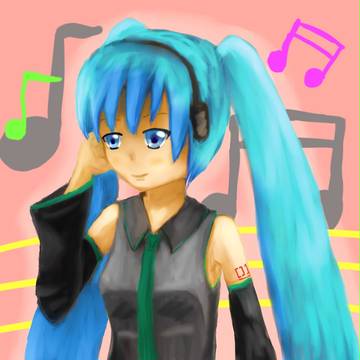 厚塗りミク