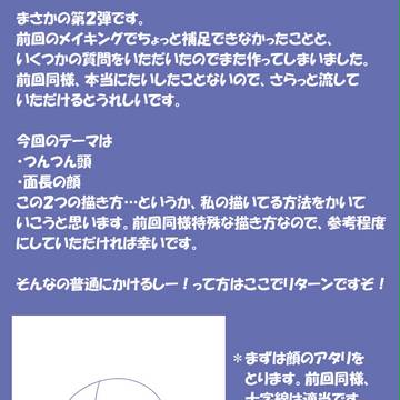 目から描く人へのがっかりメイキング【つんつん面長編】
