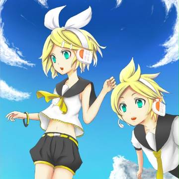 空高く。