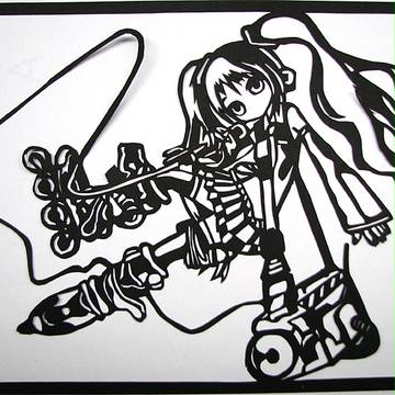 切り絵ミク