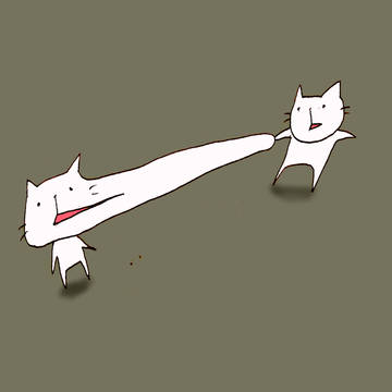 のびるの？のびたー。