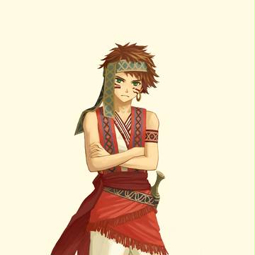 部族の少年