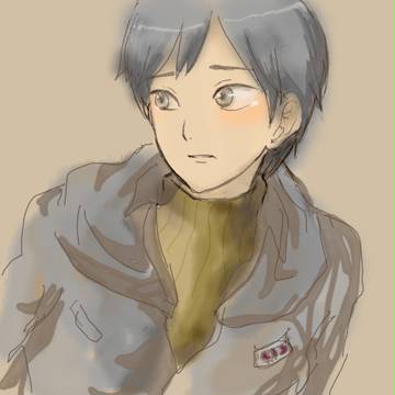 泣き顔パーカー少年