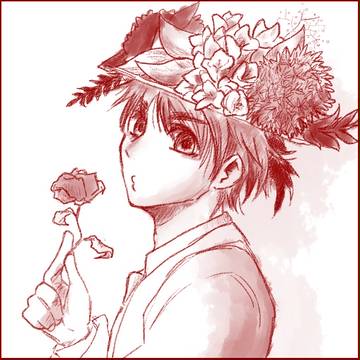 メガ盛り花帽子