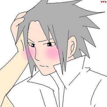 照れてるサスケ