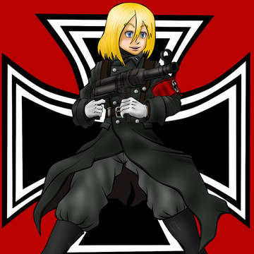 【MP-40】ナチスSSっぽい娘さん【pixiv銃っ娘企画】
