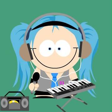 超ド初心者　サウスパーク風　初音ミク・・