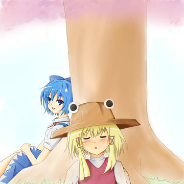 諏訪子＆チルノ