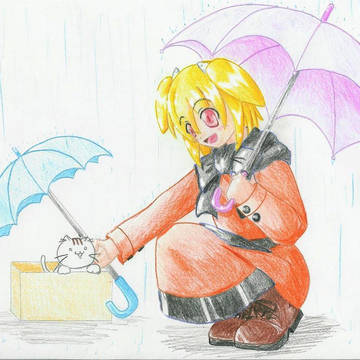 雨天駐車場にて