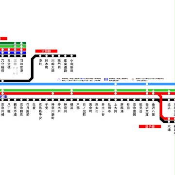 京急電鉄　路線図