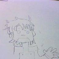 ４コマ版スザク（似てないので注意）手書きです