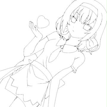 【線画】ベルベル【ヘタリア】