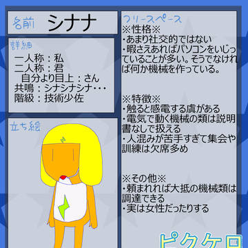 【ピクケロ】シナナ【ケロン人】