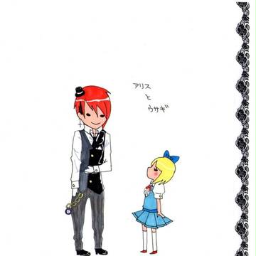 アリスとウサギ(擬人化)