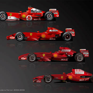 フェラーリ F1マシン マルボロ 跳ね馬 ミハエル・シューマッハ