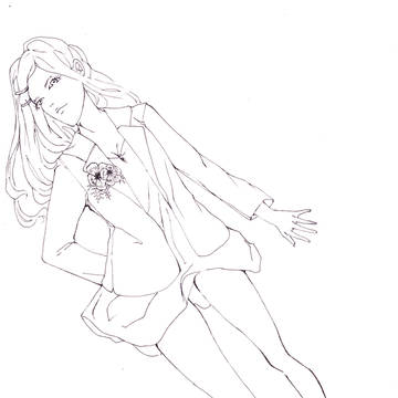 アネモネ（塗り絵）