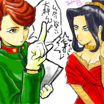 ＜絵ﾁｬ＞あやめさん＆織姫＜落書き＞
