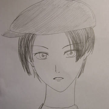 ベレー帽の少女