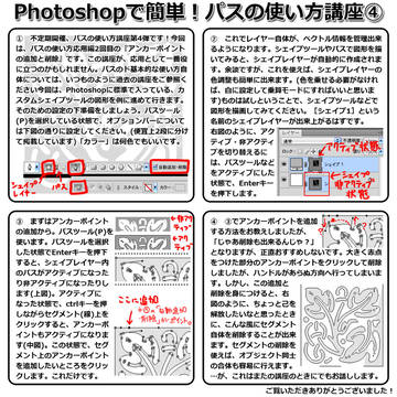 Photoshopで簡単!パスの使い方講座④