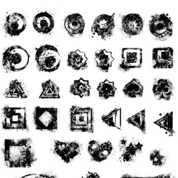 【ブラシ】ぐれぐれ幾何学【図形】
