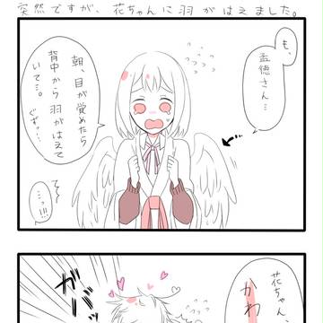 【孟花】鳥の風切羽