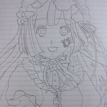 オルタンス 模写 下絵