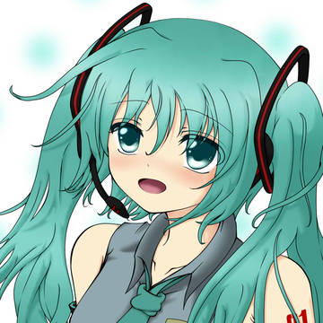 初めての絵（初音ミク）